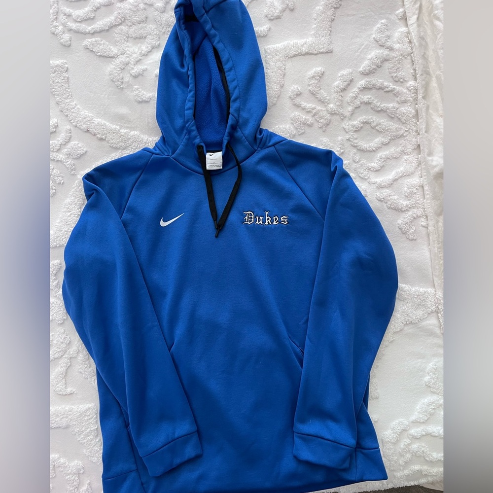 Dukes Nike Sweatshirt w/ hoodie-blue-Men Large-Used in excellent condition!!!